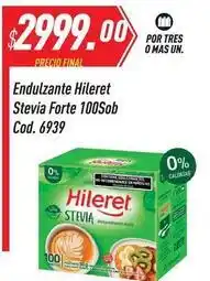Supermercados Comodin Hileret - endulzante stevia forte 100sob cod. 6939 oferta