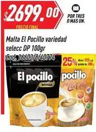 Supermercados Comodin El pocillo - malta variedad selecc dp 100gr cod. 16603/8/40774 oferta