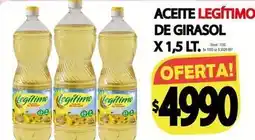 Supermercados Mariano Max Legítimo - aceite de girasol oferta