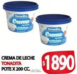 Supermercados Mariano Max Tonadita - crema de leche oferta