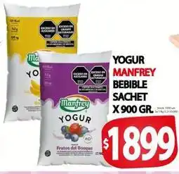 Supermercados Mariano Max Manfrey - yogur bebible sachet oferta