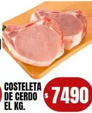 Supermercados Mariano Max Costeleta de cerdo oferta