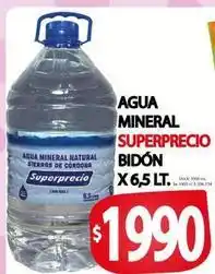 Supermercados Mariano Max Superprecio - agua mineral bidon oferta