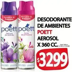Supermercados Mariano Max Poett - desodorante de ambientes aerosol x 360 cc oferta