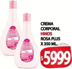 Supermercados Mariano Max Hinds - crema corporal rosa plus oferta