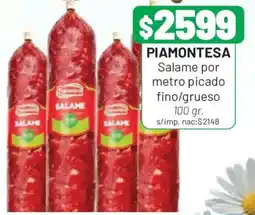 Almacor Piamontesa salame por metro picado oferta