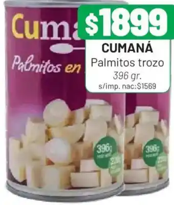 Cumaná palmitos trozo
