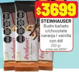 Almacor Steinhauser budín bañado c/chocolate naranja / vainilla con ddl oferta
