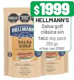 Almacor Hellmann's salsa golf clásica sin tacc oferta