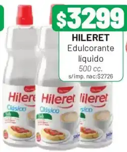 Almacor Hileret edulcorante líquido oferta