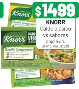 Almacor Knorr caldo clásico vs sabores oferta