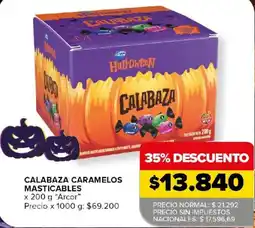 Carrefour Arcor calabaza caramelos masticables oferta