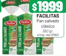 Almacor Facilitas pan salvado clásico oferta