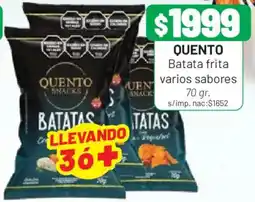Almacor Quento batatas varios sabores oferta