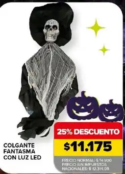 Carrefour Colgante fantasma con luz led oferta