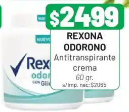 Almacor Rexona odorono antitranspirante crema oferta