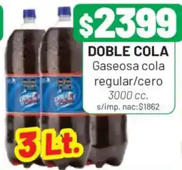 Almacor Doble cola gaseosa cola regular/cero oferta