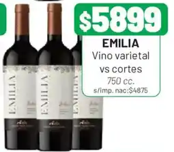 Almacor Emilia vino varietal vs cortes oferta