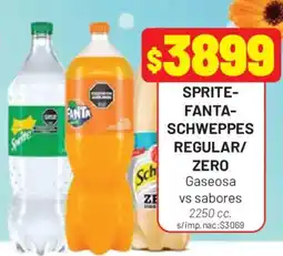 Almacor Sprite-fanta-schweppes regular/zero oferta