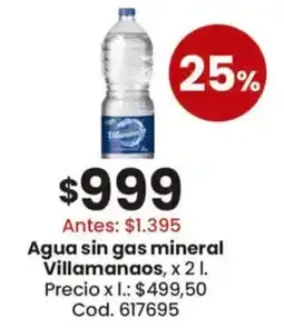 Coto Villamanaos agua sin gas mineral oferta