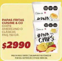 Supermercados Vea Cuisine & Co papas fritas oferta