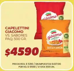 Supermercados Vea Giacomo capelettini vs. sabores oferta
