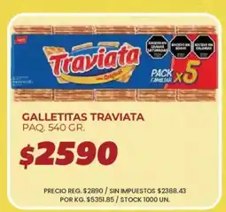 Supermercados Vea Traviata galletitas oferta