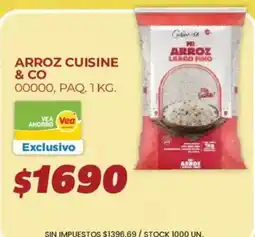 Supermercados Vea Cuisine & Co arroz largo fino oferta