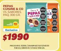 Supermercados Vea Pepas cuisine & co vs. sabores oferta