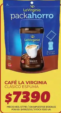 Supermercados Vea La virginia café instantáneo clásico espuma oferta