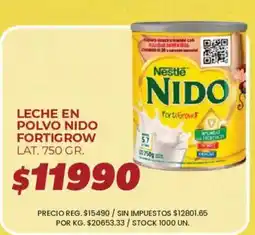 Supermercados Vea Nido leche en polvo fortigrow oferta