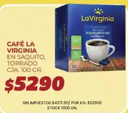 Supermercados Vea La virginia cafe en saquito oferta