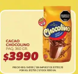 Supermercados Vea La virginia cacao chocolino oferta