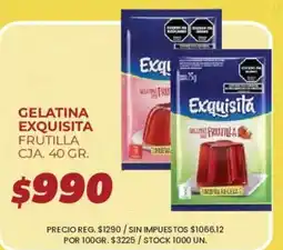 Supermercados Vea Exquisita gelatina frutilla oferta