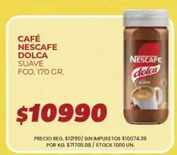 Supermercados Vea Nescafe cafe dolca suave oferta
