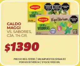 Supermercados Vea Maggi caldo de verduras oferta