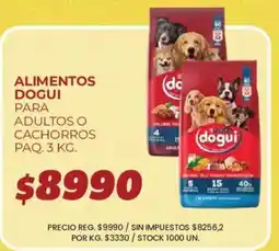 Supermercados Vea Dogui alimentos para adultos o cachorros oferta