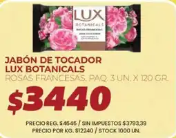Supermercados Vea Lux jabón de tocador botanicals rosas francesas oferta