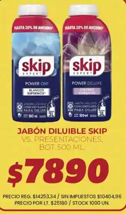 Supermercados Vea Skip jabón diluible oferta