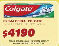 Supermercados Vea Colgate crema dental triple accion oferta