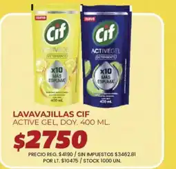 Supermercados Vea Cif lavavajillas active gel oferta