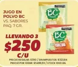 Supermercados Vea BC jugo en polvo oferta
