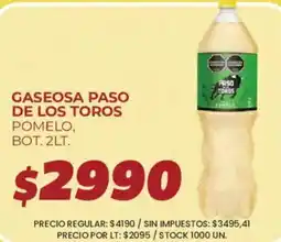 Supermercados Vea Paso de los toros gaseosa pomelo oferta