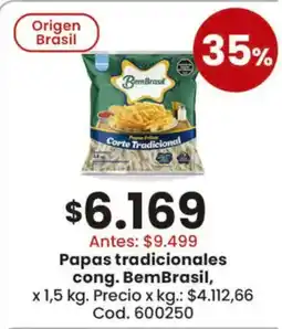Coto BemBrasil papas tradicionales cong. oferta