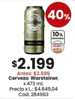 Coto Warsteiner cerveza oferta