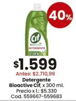 Coto Cif detergente lbioactivate oferta