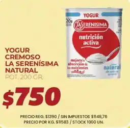Supermercados Vea La serenisima yogur cremoso la serenisima natural oferta