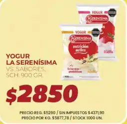 Supermercados Vea Yogur la serenisima vs. sabores oferta