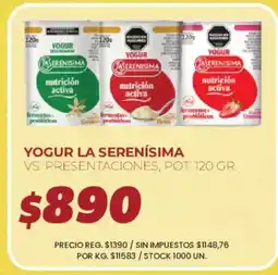 Supermercados Vea Yogur la serenisima oferta