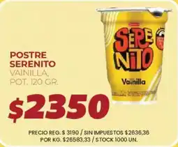Supermercados Vea Serenito postre vainilla oferta